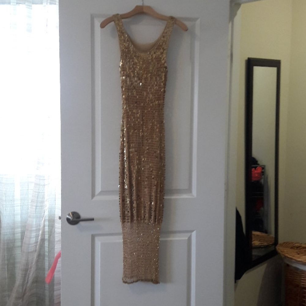 Dress. Gold. Fits Medium and Small.